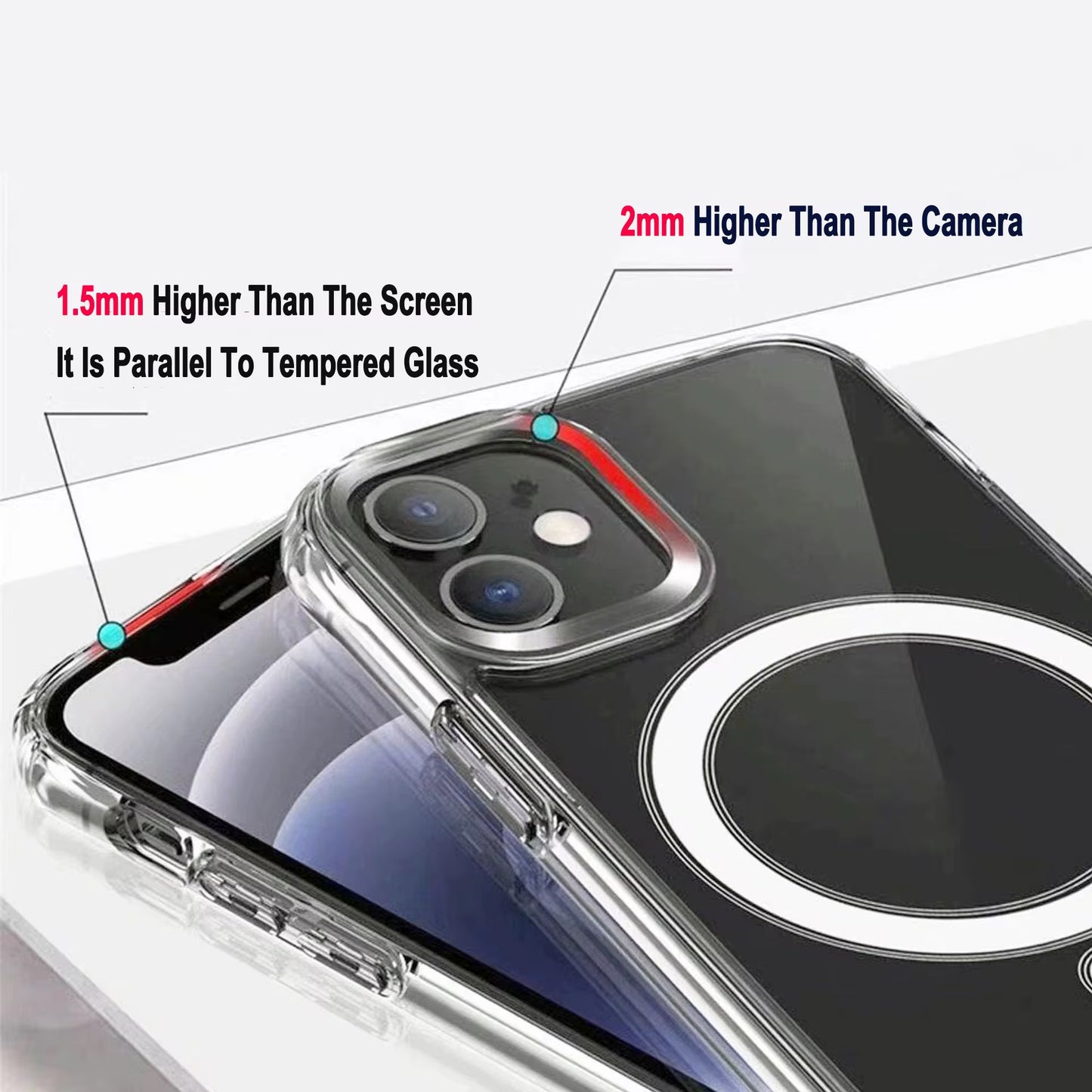 Clear iPhone Case with MagSafe | Slim & Magnetic Protection
