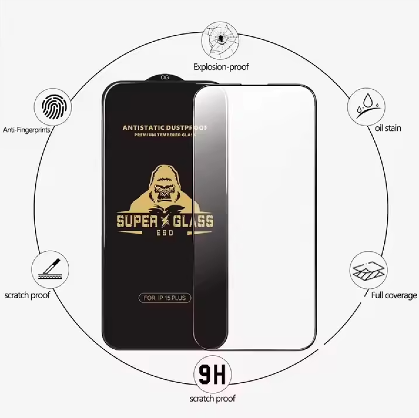 HD Tempered Glass Screen Protector – Ultra Clear & Scratch Resistant (2-Pack)